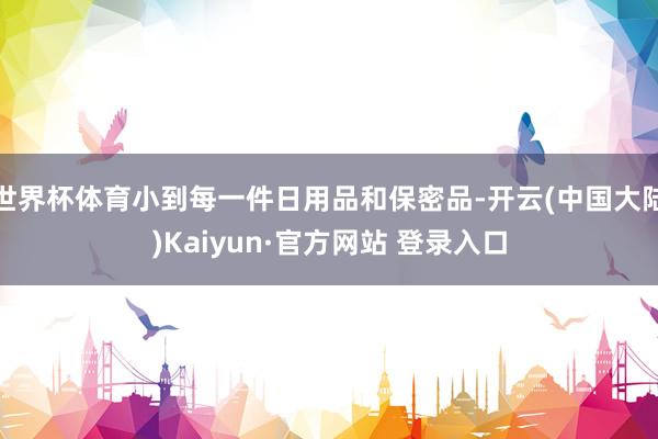 世界杯体育小到每一件日用品和保密品-开云(中国大陆)Kaiyun·官方网站 登录入口