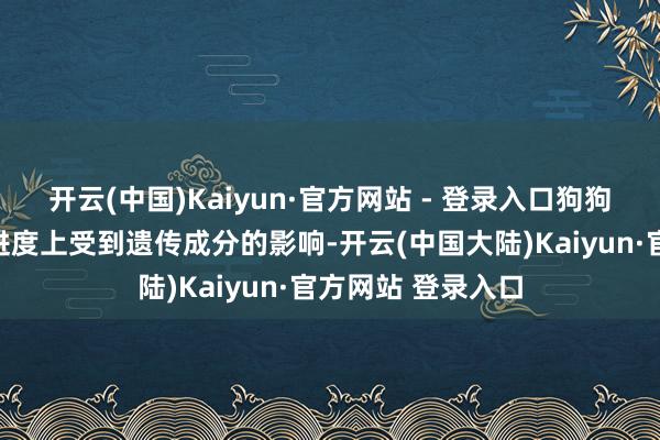 开云(中国)Kaiyun·官方网站 - 登录入口狗狗的身手各异很猛进度上受到遗传成分的影响-开云(中国大陆)Kaiyun·官方网站 登录入口